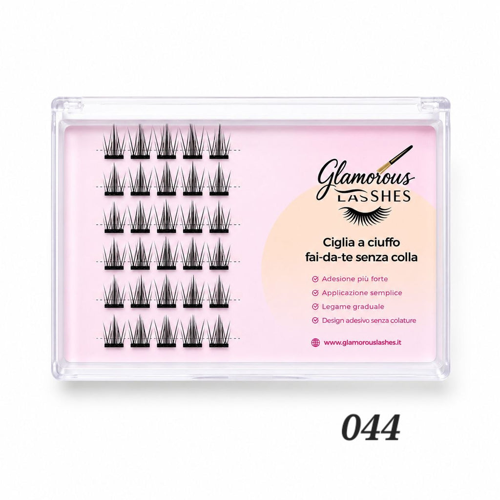 Ciglia a Ciuffo Auto Adesive Glamorous Lashes – Modello 44