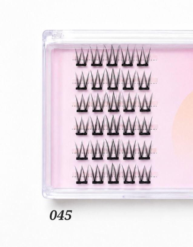Ciglia a Ciuffo Auto Adesive Glamorous Lashes – Modello 45