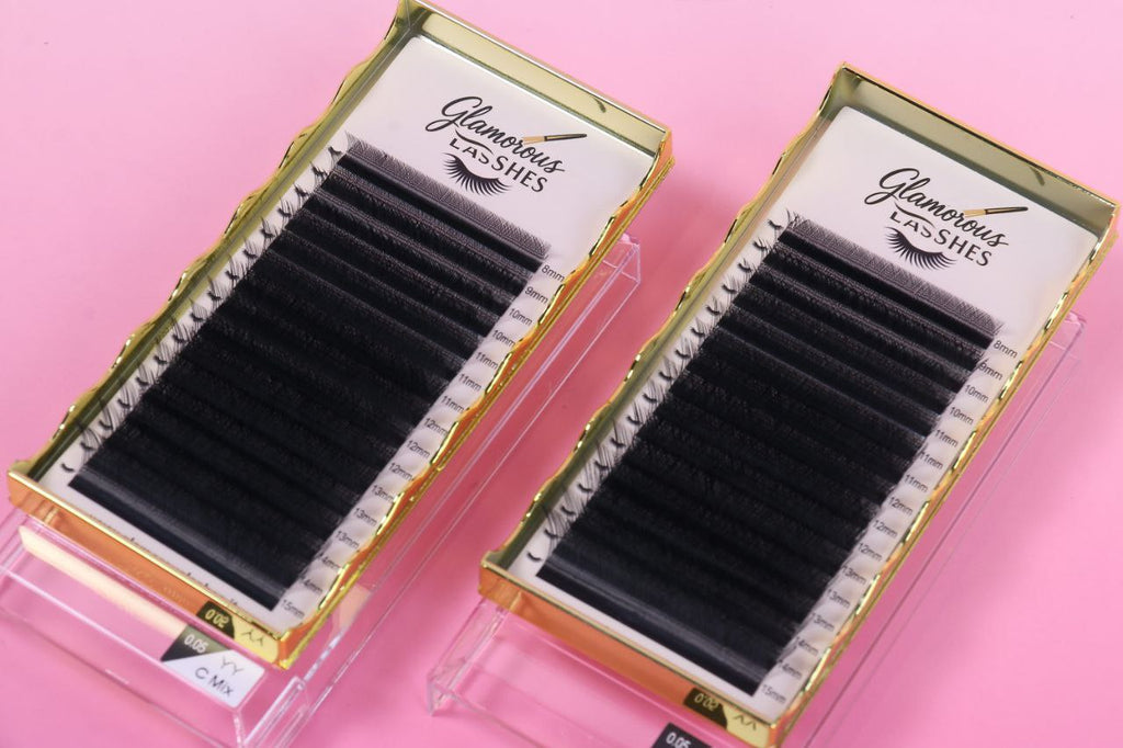CIGLIA YY LASHES B / C /CC /D ; 0,05 ; 0,07 - 8-15mm Glamorous Lashes
