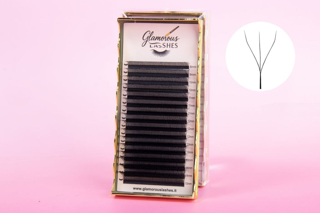 CIGLIA W-3D B / C / CC / D - 0,05 ; 8-15mm Glamorous Lashes