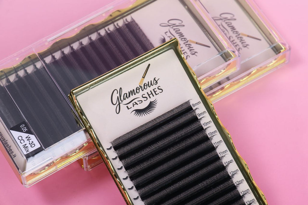 CIGLIA W-3D B / C / CC / D - 0,05 ; 8-15mm Glamorous Lashes
