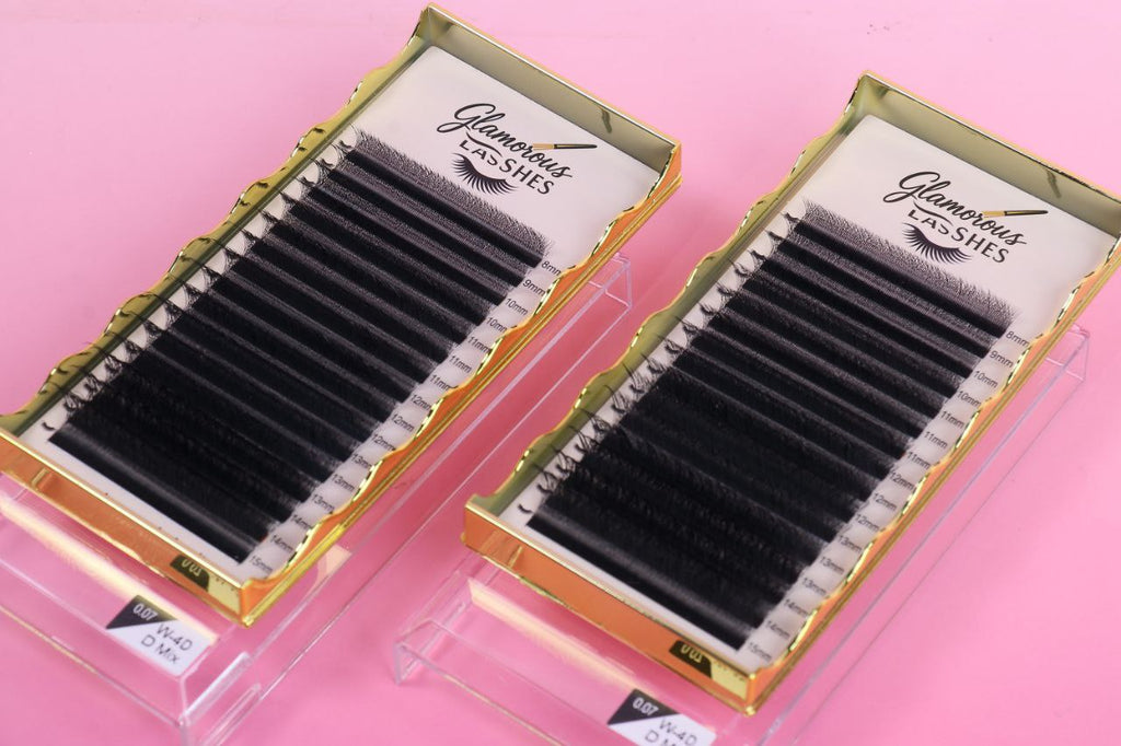 CIGLIA W-4D B / C / CC / D ; 0,07  8-15mm Glamorous Lashes
