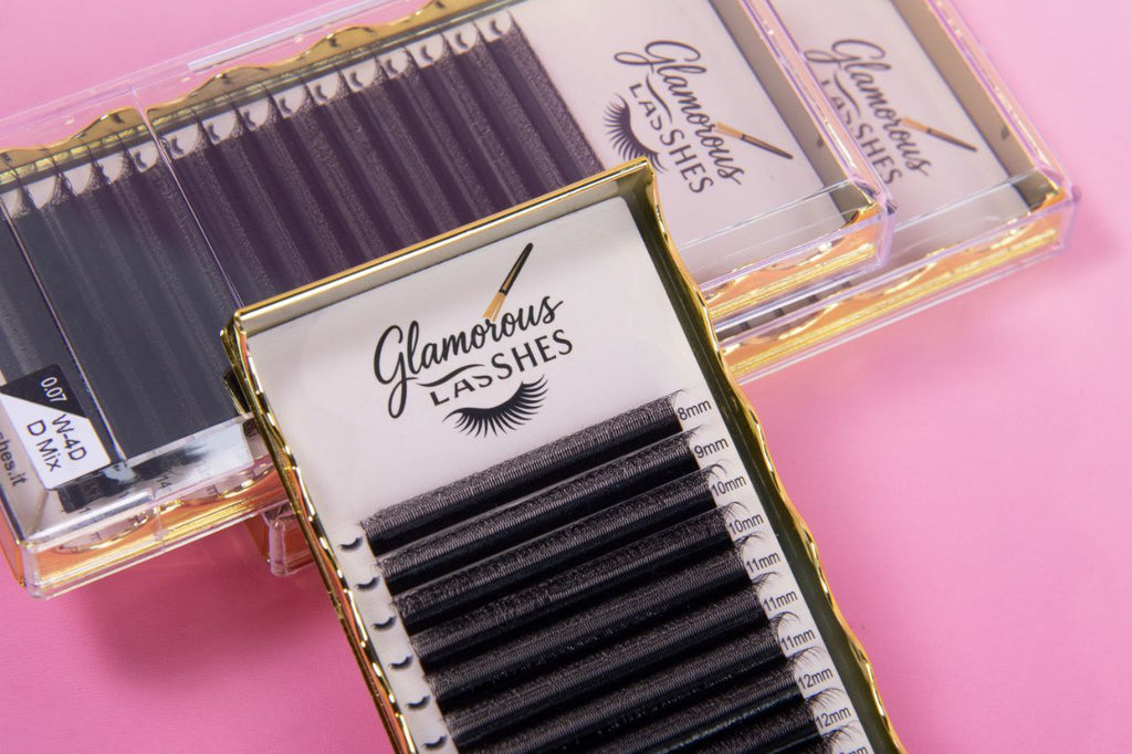 CIGLIA W-4D B / C / CC / D ; 0,07  8-15mm Glamorous Lashes