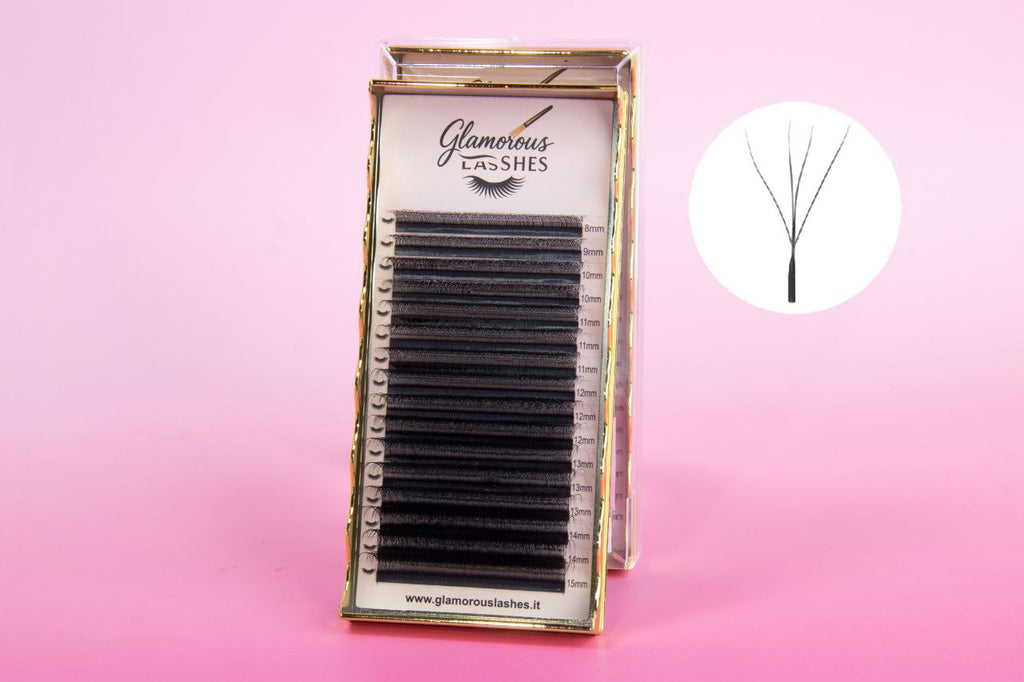 CIGLIA W-4D B / C / CC / D ; 0,07  8-15mm Glamorous Lashes