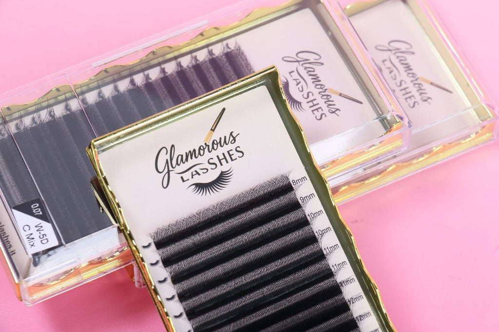 CIGLIA W-5D B / C / CC / D ; 0,07  8-15mm Glamorous Lashes