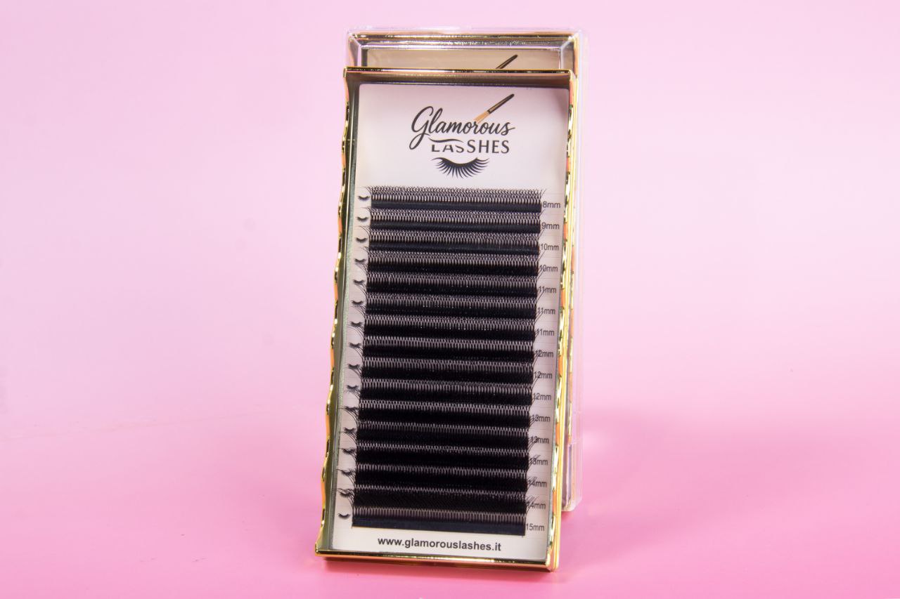 CIGLIA W-6P B / C / CC / D ; 0,07  8-15mm Glamorous Lashes