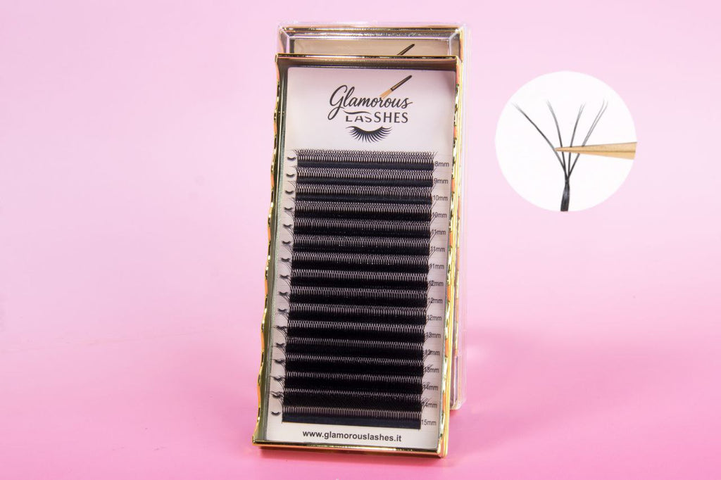 CIGLIA W-8P B / C / CC / D ; 0,07  8-15mm Glamorous Lashes