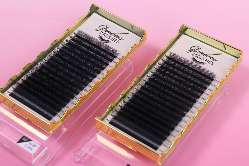 CIGLIA W-8P B / C / CC / D ; 0,07  8-15mm Glamorous Lashes