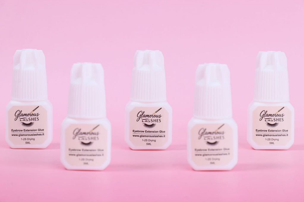 COLLA PER EXTENSION SOPRACCIGLIA Clear 1-2 secondi  5ml Glamorous Lashes