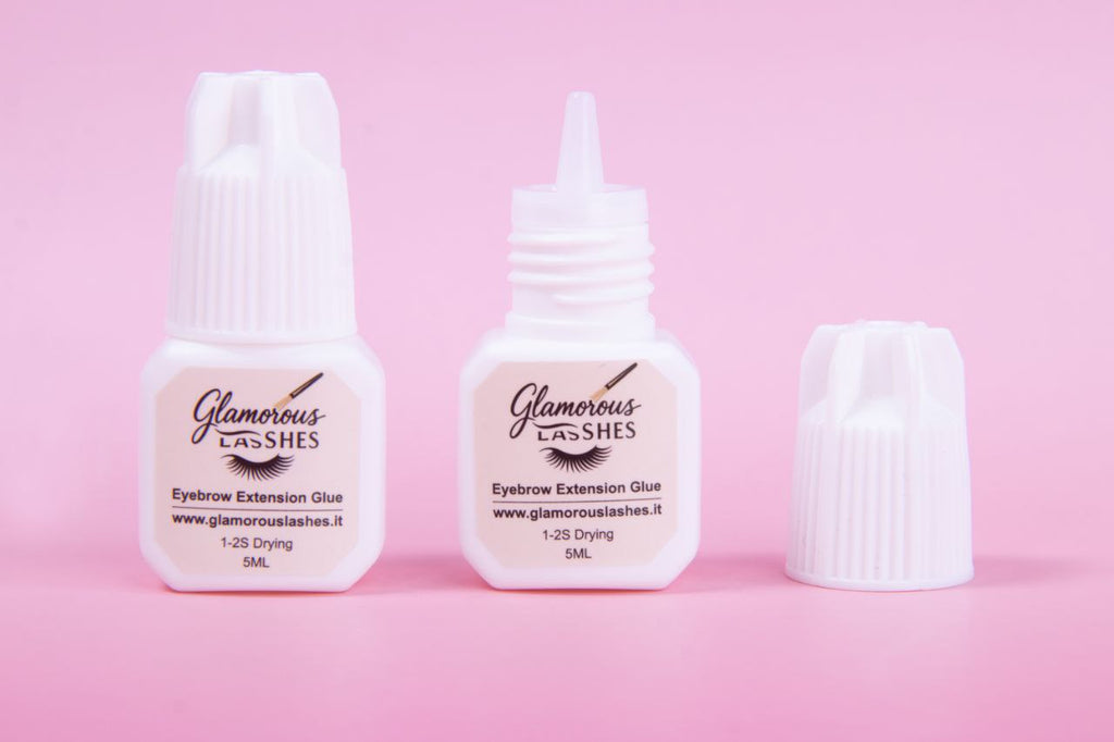 COLLA PER EXTENSION SOPRACCIGLIA Clear 1-2 secondi  5ml Glamorous Lashes