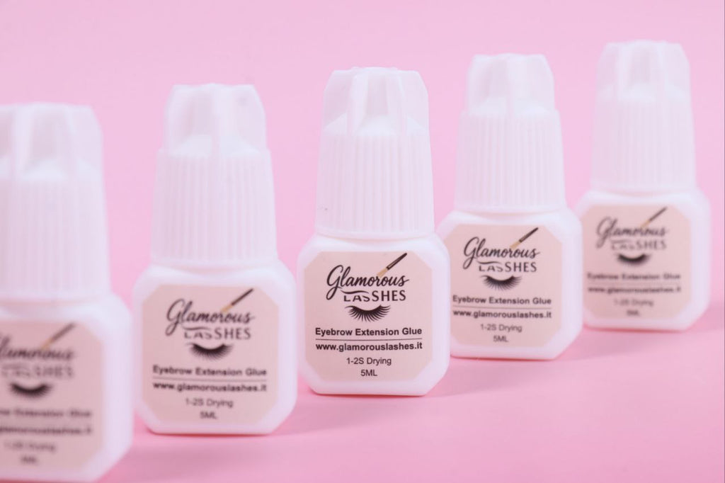 COLLA PER EXTENSION SOPRACCIGLIA Clear 1-2 secondi  5ml Glamorous Lashes