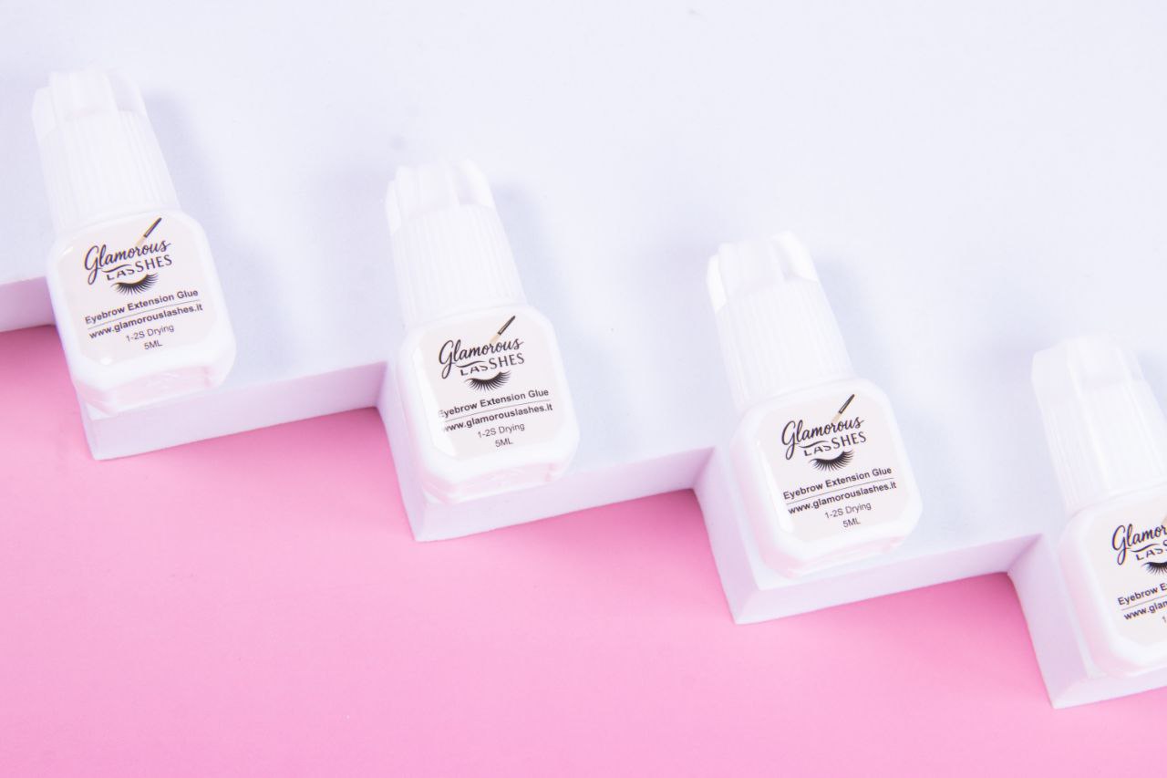 COLLA PER EXTENSION SOPRACCIGLIA Clear 1-2 secondi  5ml Glamorous Lashes
