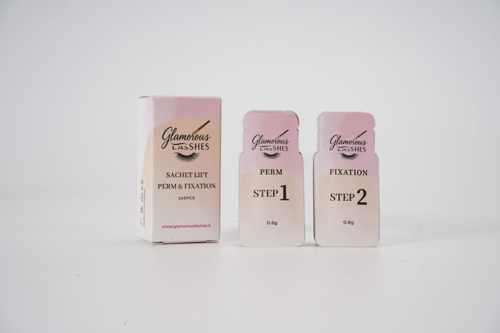 SACHET LIFT PERM & FIXATION - STEP 1 & STEP 2 LAMINAZIONE - formato monodose Glamorous Lashes