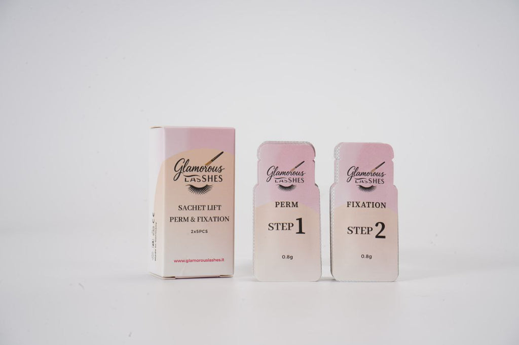 SACHET LIFT PERM & FIXATION - STEP 1 & STEP 2 LAMINAZIONE - formato monodose Glamorous Lashes