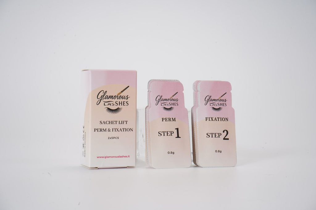 SACHET LIFT PERM & FIXATION - STEP 1 & STEP 2 LAMINAZIONE - formato monodose Glamorous Lashes