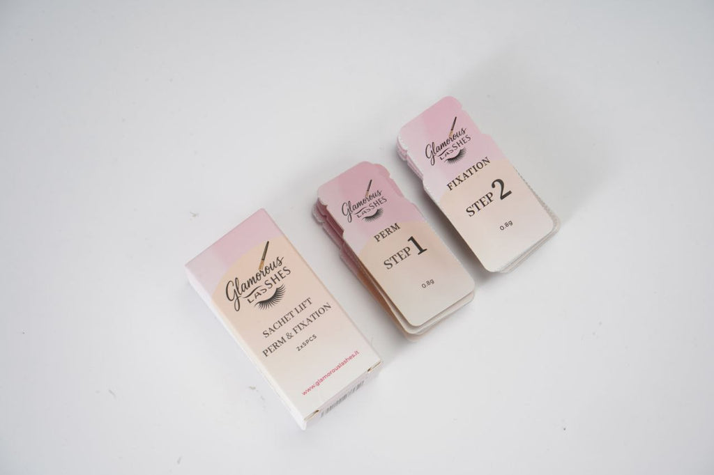 SACHET LIFT PERM & FIXATION - STEP 1 & STEP 2 LAMINAZIONE - formato monodose Glamorous Lashes