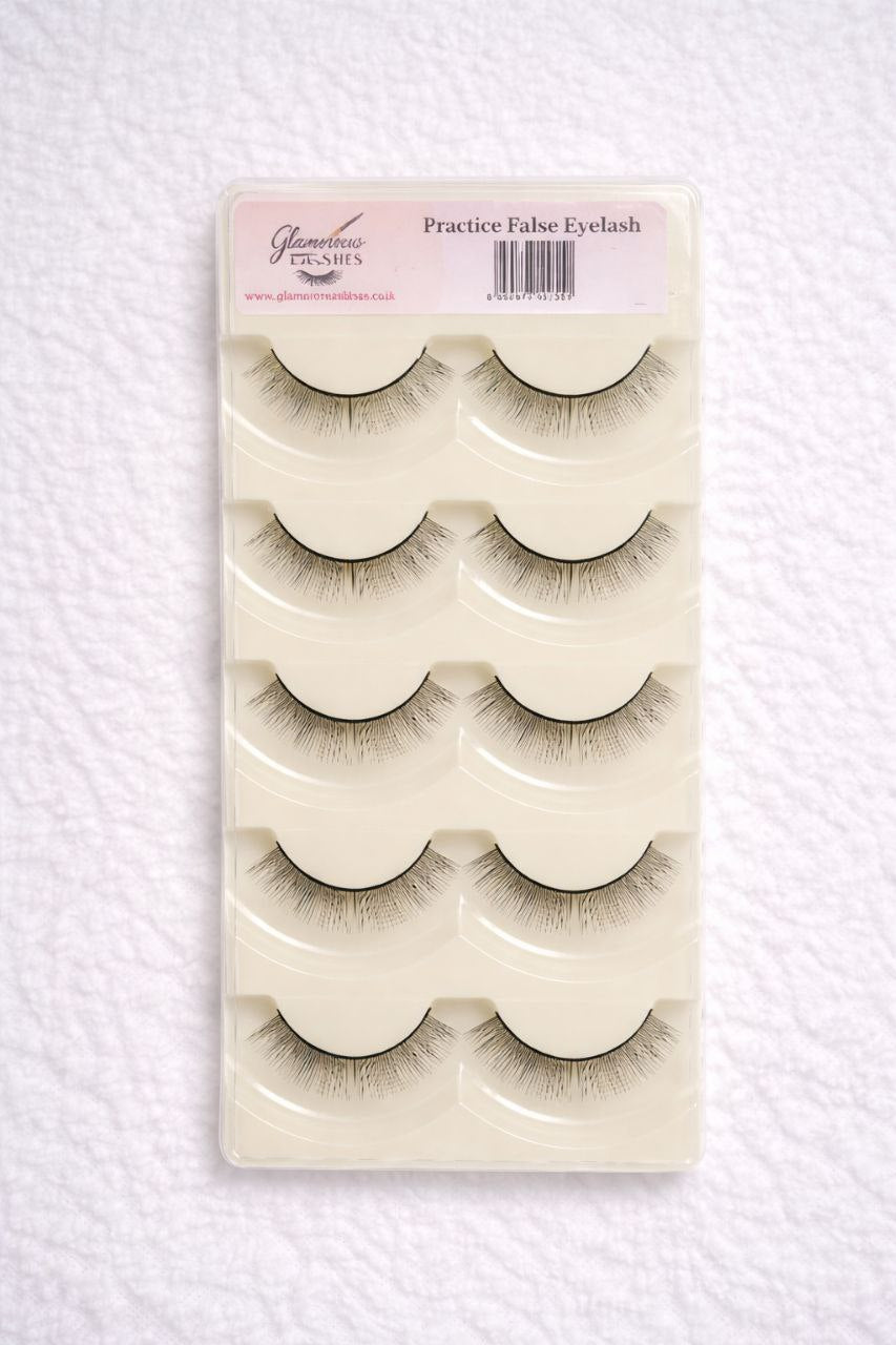 PRACTICE FALSE EYELASH - CIGLIA FINTE DA PRATICA PER MANICHINO Glamorous Lashes