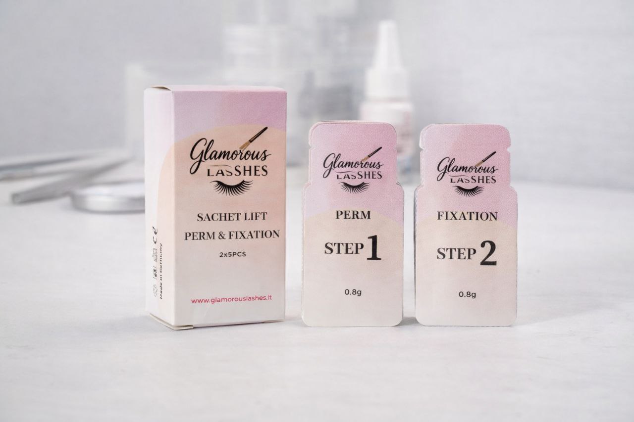 SACHET LIFT PERM & FIXATION - STEP 1 & STEP 2 LAMINAZIONE - formato monodose Glamorous Lashes