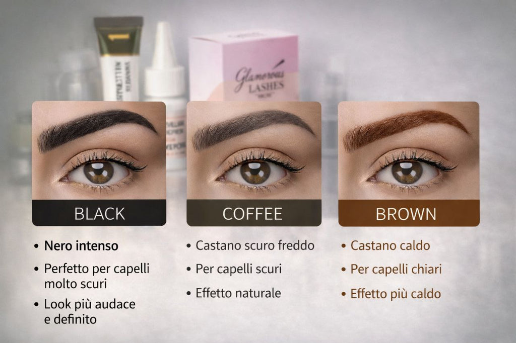 EYELASH & EYEBROW TINT - TINTA PER CIGLIA & SOPRACCIGLIA Glamorous Lashes