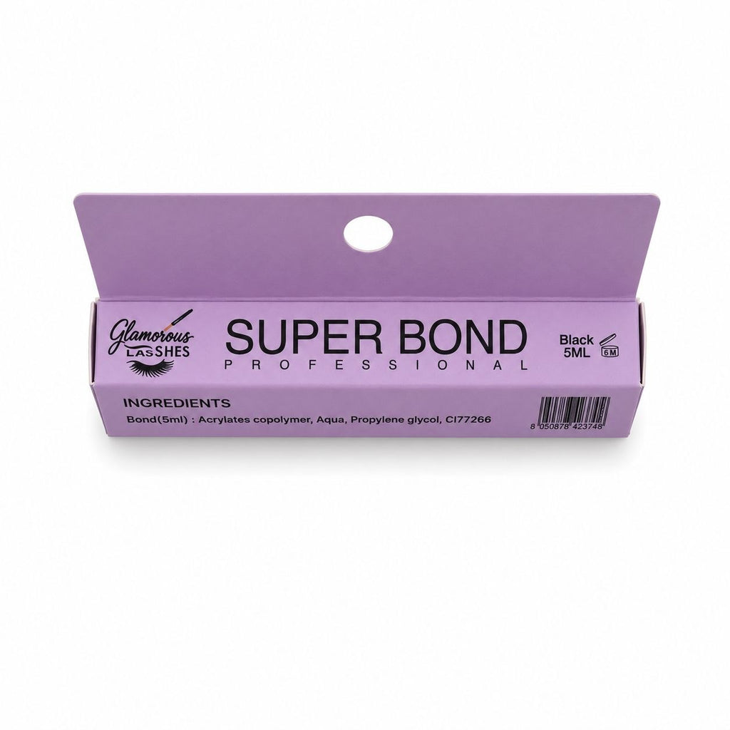 Super Bond Black Waterproof Lash Glue 5 ml – Glamorous Lashes