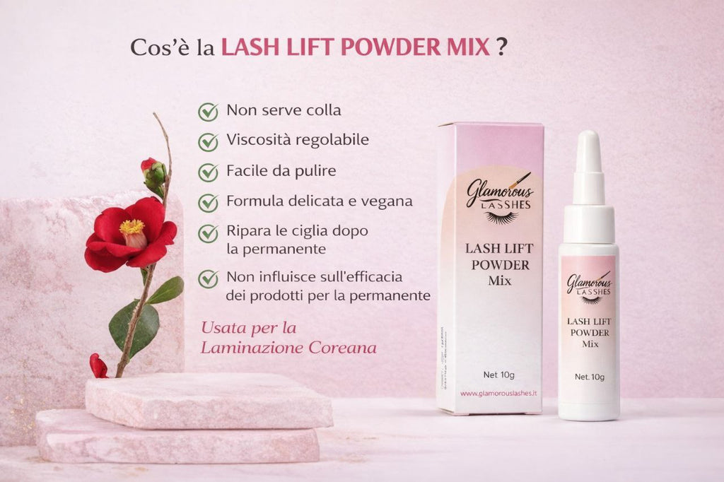 LASH LIFT POWDER MIX - COLLA IN POLVERE PER LAMINAZIONE COREANA Glamorous Lashes