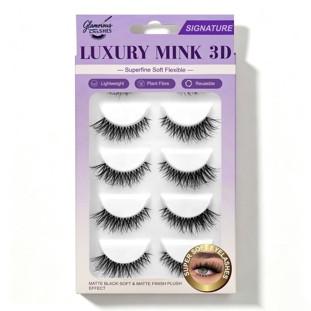 Multipack Luxury Mink 3D Signature – Ciglia Finte Effetto Glamour Glamorous Lashes (Copia)